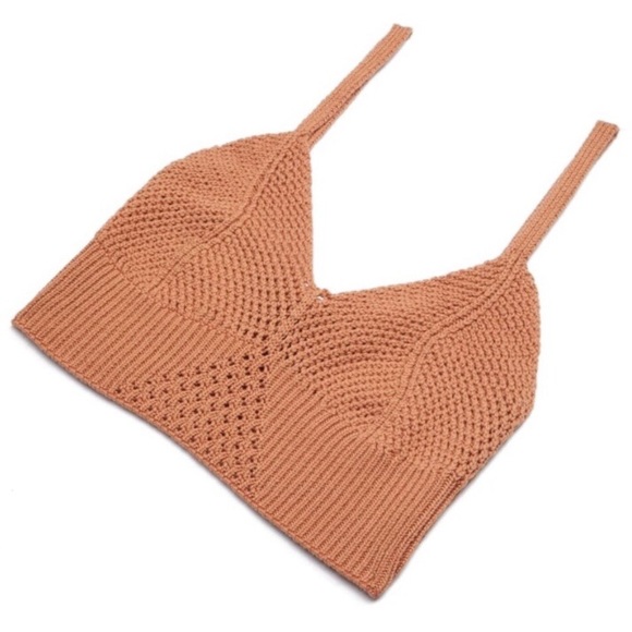 FREE PEOPLE Crocheted You Wanna Brami Bralette XS - Picture 7 of 13